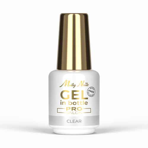 Żel budujący w butelce z pędzelkiem Gel in Bottle Molly Nails Pro Salon Clear HEMA/Di-HEMA Free 15g