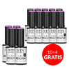 10+4 безкоштовно Гібридний лак LED/UV Gel Polish Purples № 549, лімітована серія NTN Premium, без HEMA/Di-HEMA, 5 г