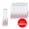 10+1gratis Lakier hybrydowy LED/UV Gel Polish Greens G3 Pastel AlleLac HEMA/Di-HEMA Free 6g