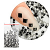 ShinePins – glatte Nieten, Glitzersteine, Nagelverzierungen, quadratisch, groß, NTN Premium Nr. 15, 5 g
