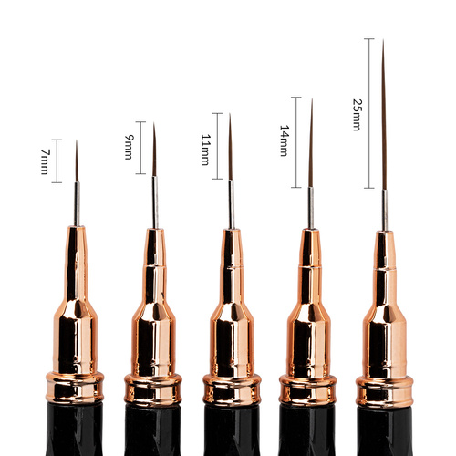NTN Premium black brush set for decorating, 5 pieces