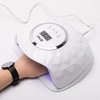 Lámpara para uñas dual UV/LED de 248 W AlleLac para esmaltes híbridos, geles y acrilogel, blanca, modelo Y13, con cable de 3 m de longitud