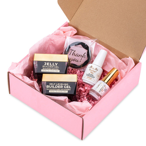 Molly Nails PRO MATCH SYSTEM 3+1 Coffee Blush: 3 gel modellanti + Doctor Top 15 g
