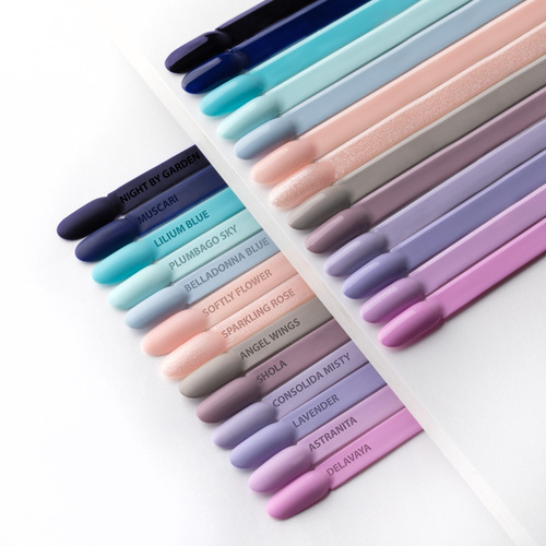 20+1gratis Lakier hybrydowy LED/UV Gel Polish Molly Nails @Bouquet by Laskovska Muscari HEMA/Di-HEMA Free 7g