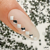 ShinePins smooth studs, glitter decorations for nails, square, mini, NTN Premium No. 10, 5g