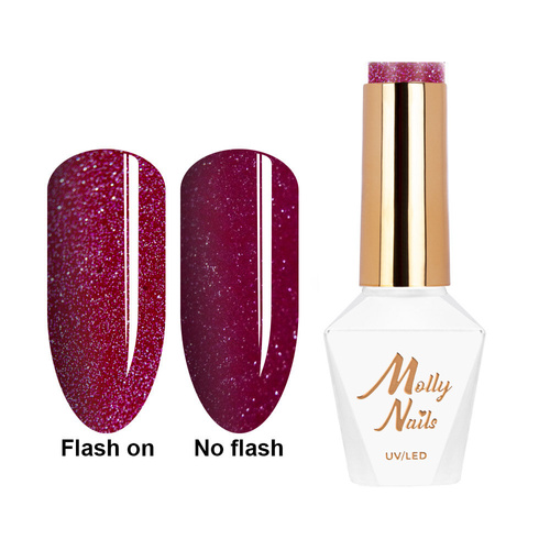 5+1 gratis Smalto ibrido Molly Nails Duo Flashing Lights Love Game HEMA/Di-HEMA Free 8 g n. 606