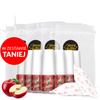 100 pièces d'huile d'olive spéciale pour les cuticules et les ongles, au parfum de pomme rouge et de caramels, dans un petit sachet décoratif de 5 ml