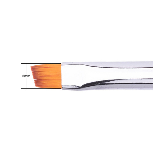 Pincel angular para gel y decoraciones One Stroke Pro Rainbow MollyLac n.º 6