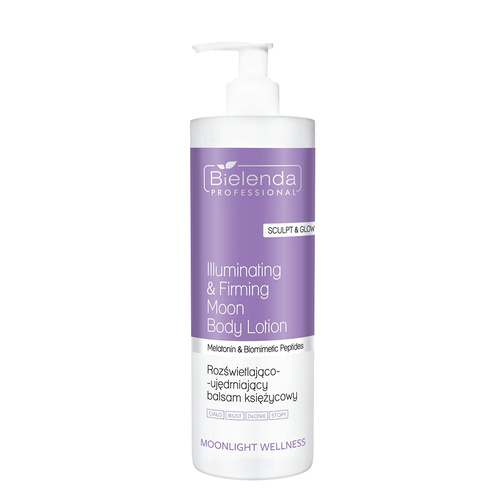 Lotion corporelle éclaircissante et raffermissante Bielenda Moonlight Wellness 500 ml