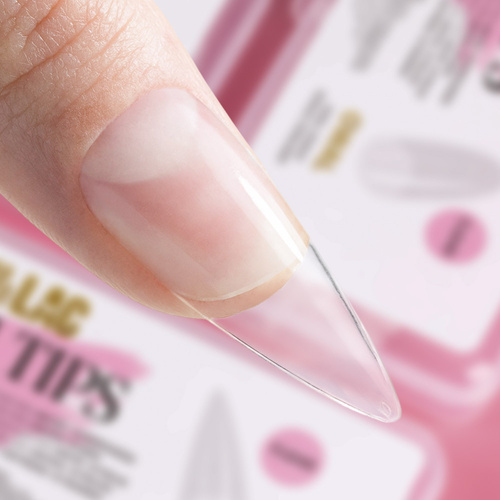 Tips per l'allungamento rapido delle unghie Flexi Tips AlleLac a mandorla, 240 pezzi