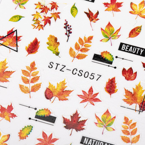 Adesivi per unghie con foglie autunnali STZ-CS057