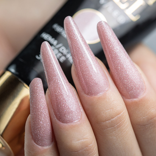 Акрилогель Polygel — гель для нарощування нігтів AcrylGel Molly Nails, без HEMA/Di-HEMA, Sparkle Rose, 30 мл