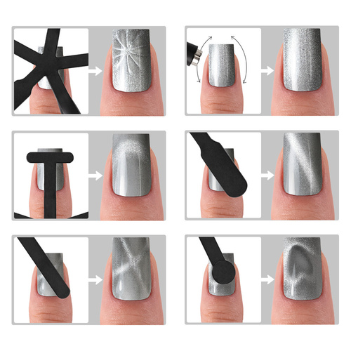 Vernis hybride Molly Nails Crystal Water Cat Eye 8 g n° 164