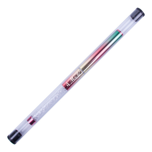 Pincel de silicona para decoraciones y para aplicar polvos con circonitas MollyLac arcoíris ombre n.º 4