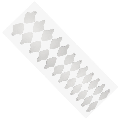 Stampi autoadesivi in silicone per Dual Form, forma ovale corta ST012-2 MollyLac, 24 pezzi