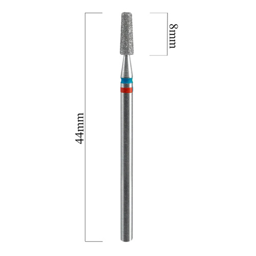 Fresa de diamante de punta afilada roja Staleks Expert 2,3/8 mm