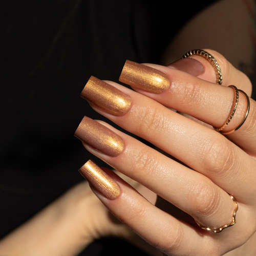 Lakier hybrydowy Molly Nails Story Time Golden Gift HEMA/Di-HEMA Free 8g Nr 620