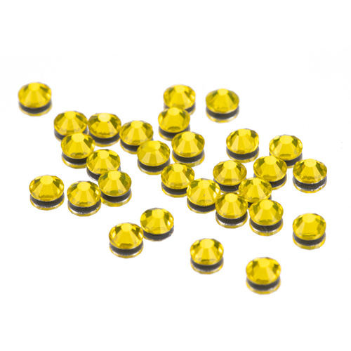SS10 Citrine glass nail rhinestones, approx. 50 pcs.