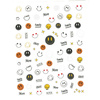 Naklejki do paznokci cienkie samoprzylepne emoji Nr 1024