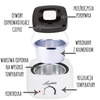 Wachserhitzer LoveWax AX200 schwarz-weiß 100 W 500 ml