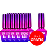10 + 1 gratuit Base hybride Strong Base Molly Nails Clear sans HEMA/Di-HEMA 10 g
