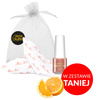 100 pièces d'huile d'olive pour les cuticules et les ongles, parfum Juicy Orange, avec des bonbons au caramel, dans un petit sachet décoratif de 5 ml