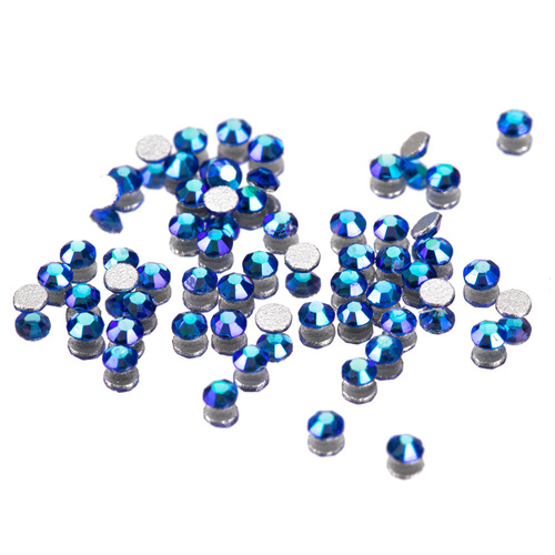 Strass para uñas de cristal SS3 Sapphire AB, aprox. 50 unidades.