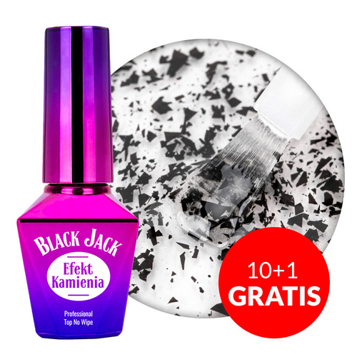 10+1 free Jack Top MollyNails no-wipe with a touch of Black HEMA/Di-HEMA Free 10g