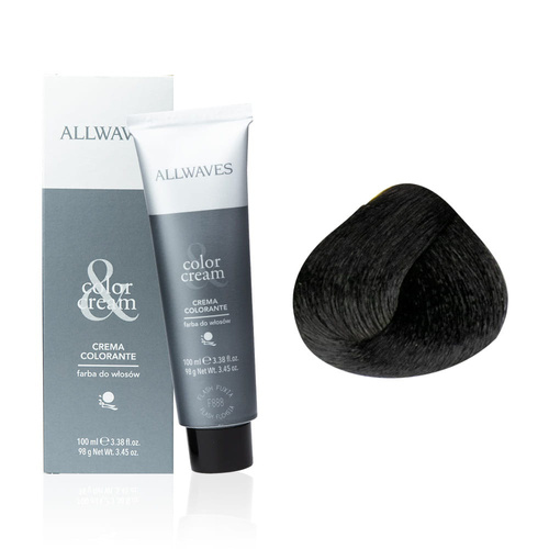 Tinta per capelli Allwaves Cream Color nero 1.0 100 ml