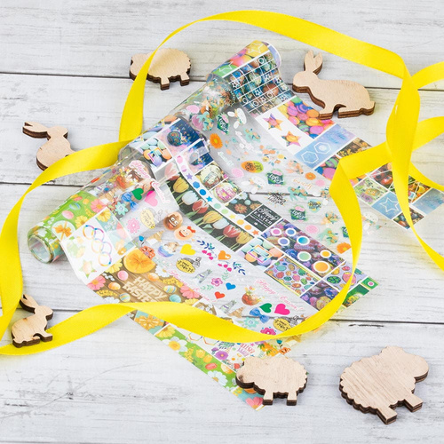 Feuilles de transfert de Pâques, lot de 10 pièces de 100 cm, XKZ 33-29