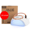 24sztuki Lampa do paznokci UV/LED 288W AlleLac do lakierów hybrydowych żeli i akrylożeli biała BQ-L9 3m długości kabla