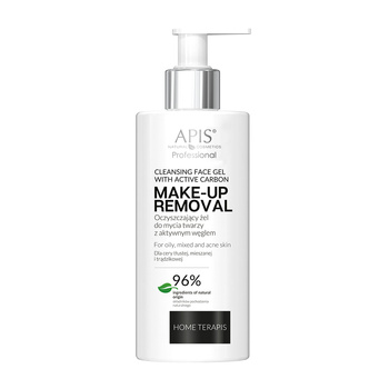 Żel do mycia twarzy oczyszczający z aktywnym węglem MAKE-UP REMOVAL Home Terapis Apis 300 ml