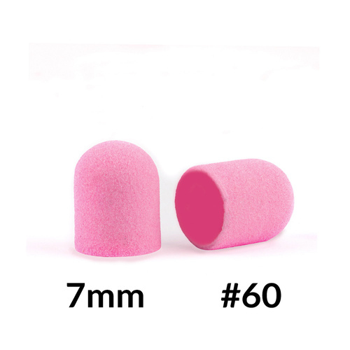 Capuchones para pedicura de 7 mm, gradación 60, 10 unidades, Fabric Podo AlleMed, rosa