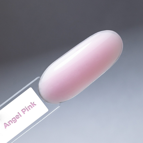 Baza kauczukowa LED/UV z włóknami Molly Nails Rubber Fiber Base Angel Pink 10g