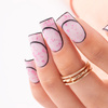 10 + 1 gratis Milchfarbene Kautschukbasis „Flakes Rubber Base Milk&Pink“ von MollyLac, HEMA-frei, 10 Gramm