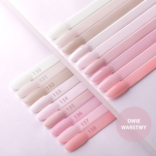 5+1gratis Lakier hybrydowy Molly Nails French Manicure Ice Pink HEMA/Di-HEMA Free 8g Nr 133
