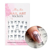 Naklejki do paznokci 5D samoprzylepne kokardki czarne SD-2157 MollyNails