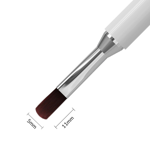 Pincel doble cara para gel de 11 mm (ovalado) y para decoraciones de 12 mm Staleks EXCLUSIVE