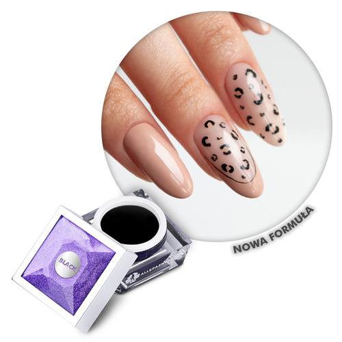 Żel do zdobień Artistic Gel paint gel ombre ornamenty Allepaznokcie Limited Edition Black HEMA /Di-HEMA free 5g