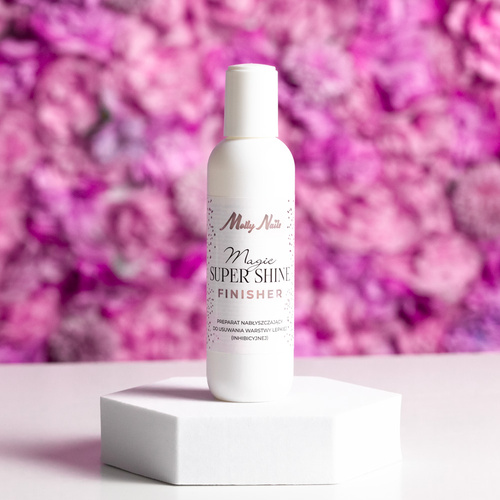 Detergente profumato 3 in 1, liquido lucidante per la rimozione dello strato appiccicoso Magic Super Shine Finisher MollyNails 100 ml