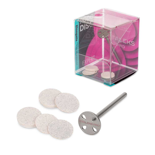 Pedicure disc, Pododisk set: mandrel, disc, and replacement discs PDLset-10 Staleks Pro XS 10mm