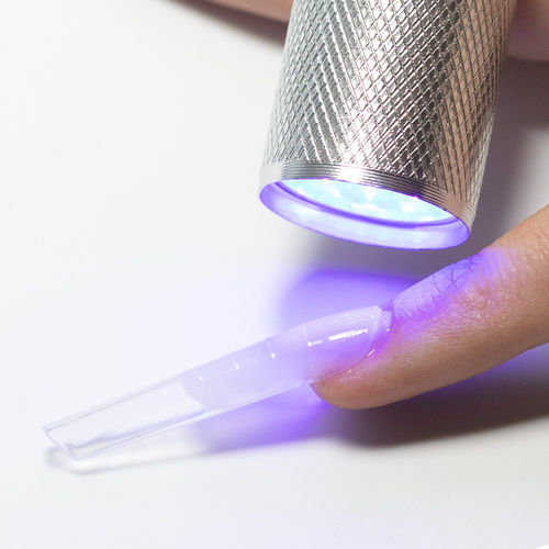 Mini latarka LED/UV 9W do paznokci ze stemplem do stampingu
