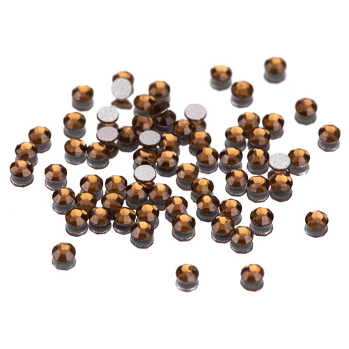 Cristales para uñas SS5 Smoked Topaz, aprox. 50 unidades