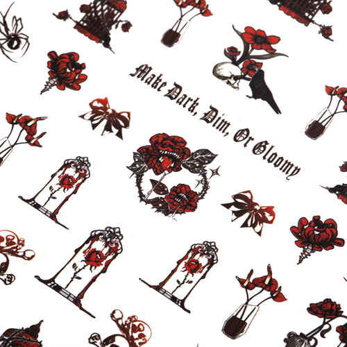Adhesivos finos para uñas de Halloween MS-C224