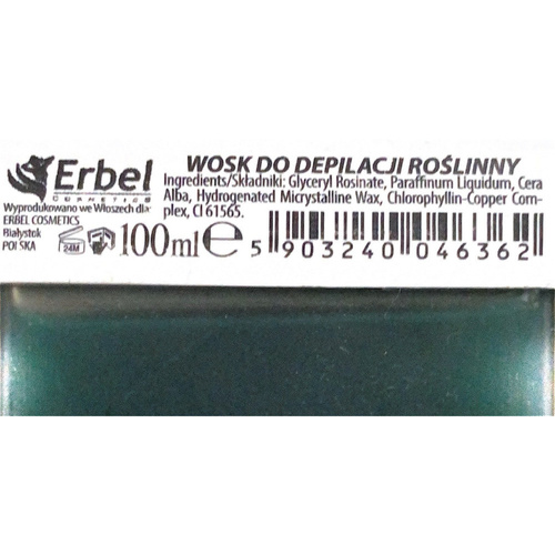 Cire dépilatoire Erbel green 100 ml