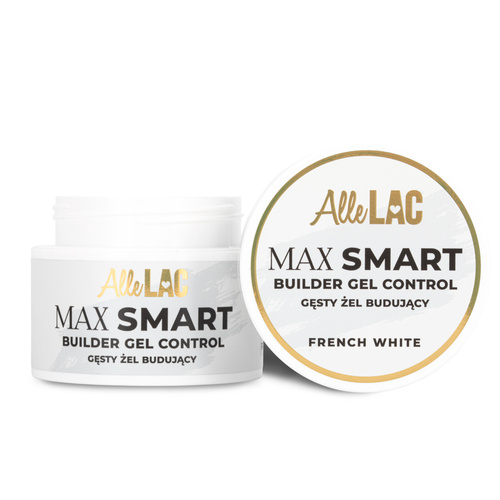 10 + 1 gratis: AlleLac Max Smart Builder Gel Control French White – dickflüssiges Aufbau-Gel, 45 g