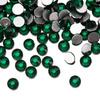 Strass per unghie in vetro SS10 Emerald, circa 50 pezzi.