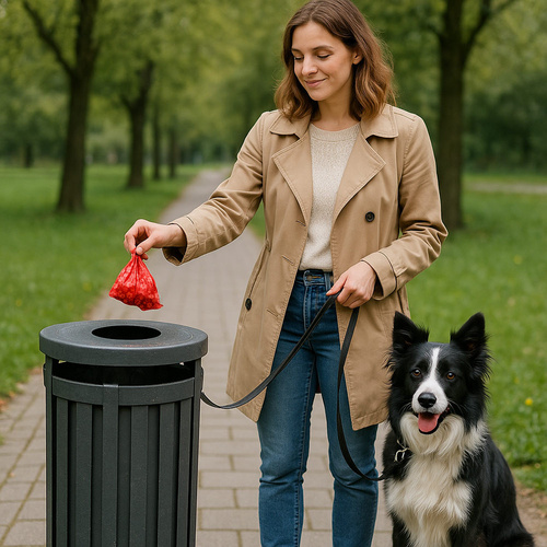 Dog waste bags, assorted colors, 4x15 pieces