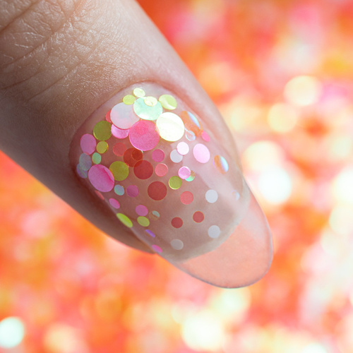 Bunte Nagelverzierung Pop-Up! Sommersprossen, Konfetti, Tropfen, Punkte, Kreise – Princess Nails Nr. 4, 20 g