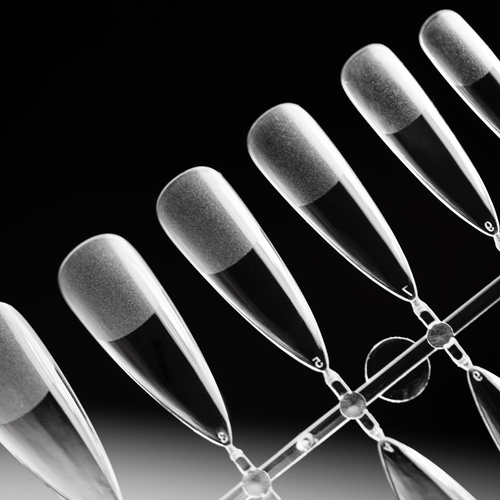 Tips per l'allungamento rapido delle unghie Flexi Tips AlleLac a mandorla, 240 pezzi